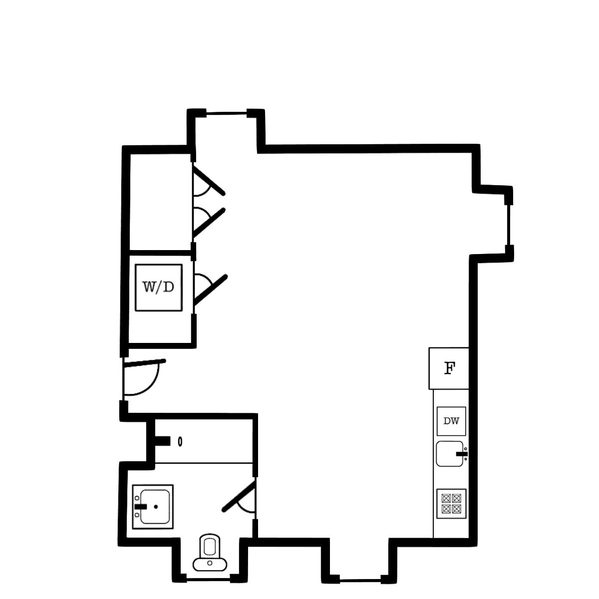 The Studio floor plan